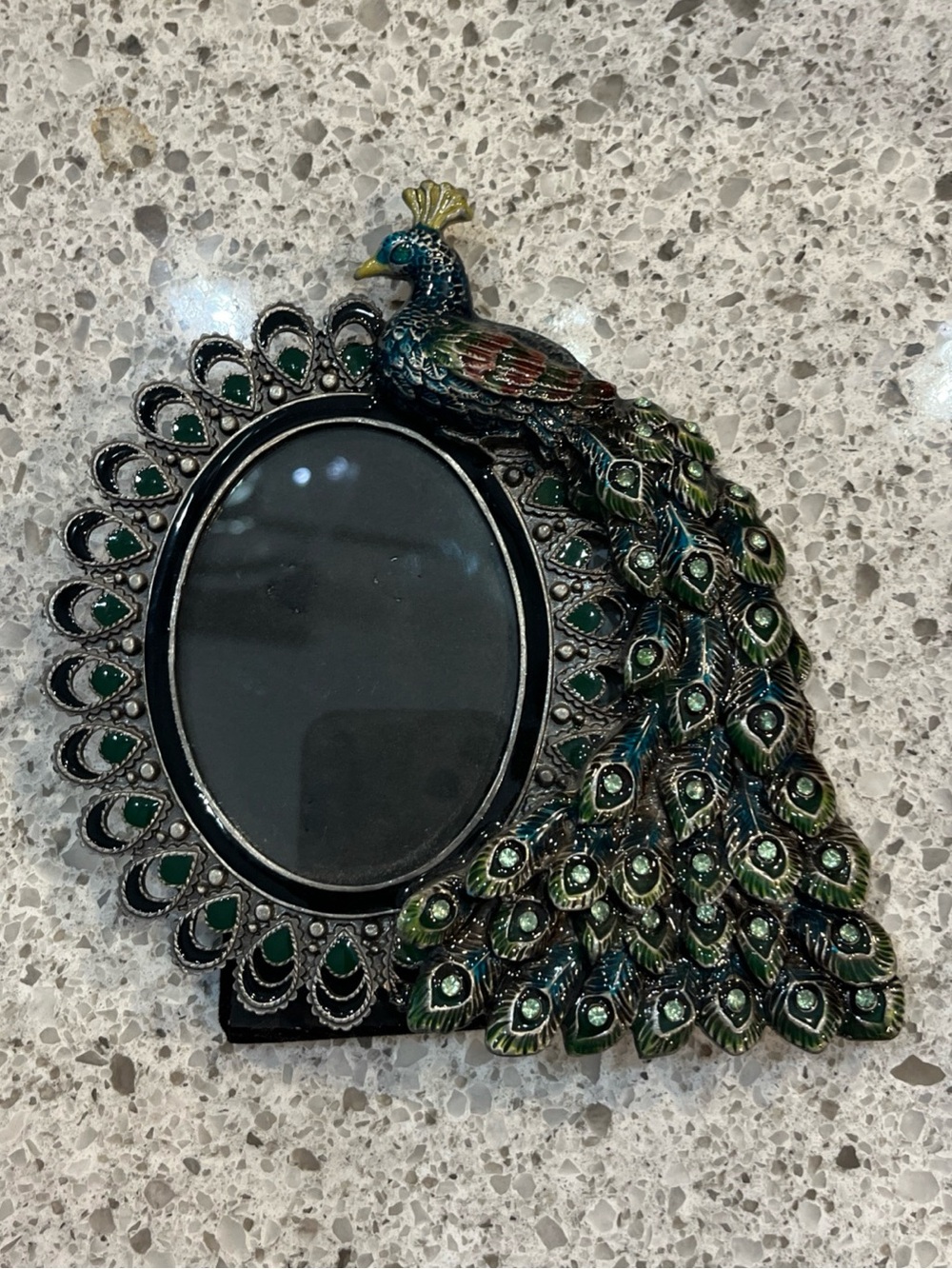 Peacock Decorative picture frame- Green & Blue